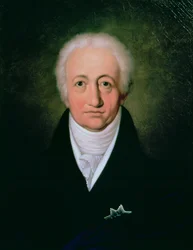 Johann Wolfgang von Goethe (1749-1832) portréja, 1818